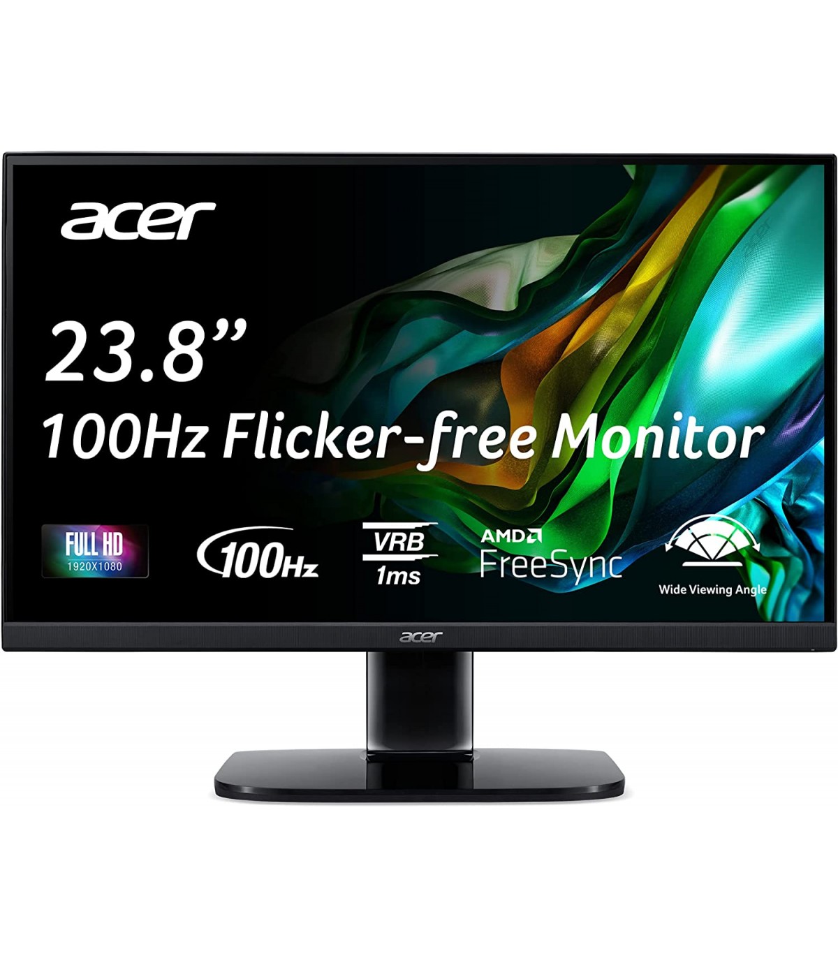 acer Monitor para juegos de 24 pulgadas, pantalla ancha curva FHD VA 1200R,  frecuencia de actualización de 170 Hz, VRB de 1 ms, AMD FreeSync, ángulo