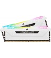 KIT RAM PC DDR4 16GB (2X8GB) 3200MHZ CORSAIR VENGEANCE RGB PRO SL BLANCO