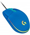 LOGITECH G203 RGB AZUL - MOUSE CABLEADO PARA VIDEOJUEGOS