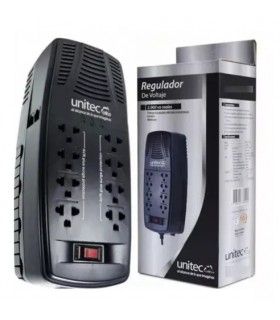 Regulador De Voltaje Automático Unitec 8 Tomas 2000va /1000w