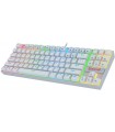 Teclado gamer Redragon Blanco Kumara K552 inglés US RGB SWITCH BLUE