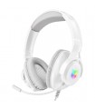 Audifonos Diadema Gamer Onikuma X16 Blancos Con Luz Rgb Led