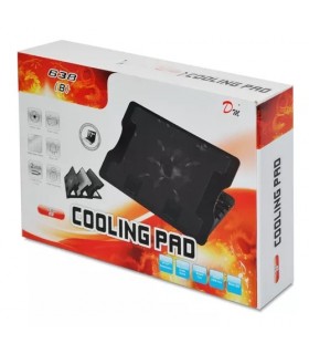 Base Para Portatil 1 Ventilador Plegable Negro MOD:638B