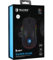 Mouse SADES REVOLUER, RGB con cable / 9 botones programables, 6 niveles ajustables DPI, sensor óptico ergonómico