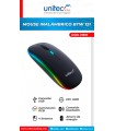 Mouse Inalambrico Recargable Unitec BTW 121 RGB