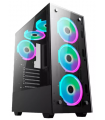 CHASIS GAMER ATX 4 COOLERS RGB NICOLS VIDRIO REF 8012